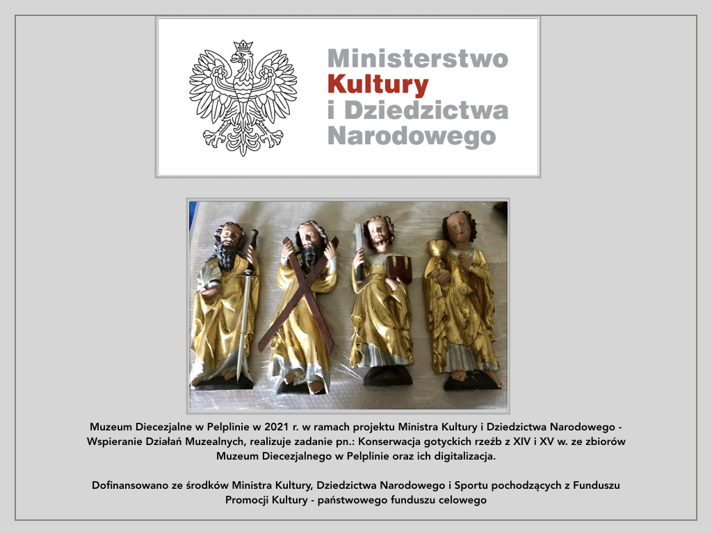 Konserwacja gotyckich rzeźb z XIV i XV w. ze zbiorów Muzeum Diecezjalnego w Pelplinie oraz ich digitalizacja