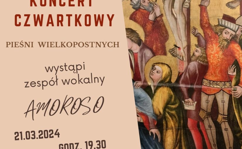 Koncert Czwartkowy Pieśni Wielkopostnych – Plakat