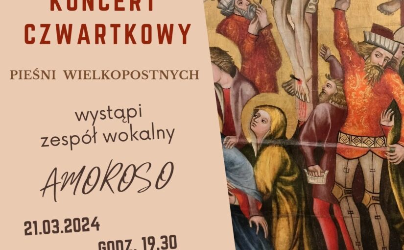 Koncert Czwartkowy Pieśni Wielkopostnych – Plakat